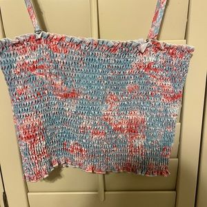 Pants store-lily Pulitzer styled pink and blue top